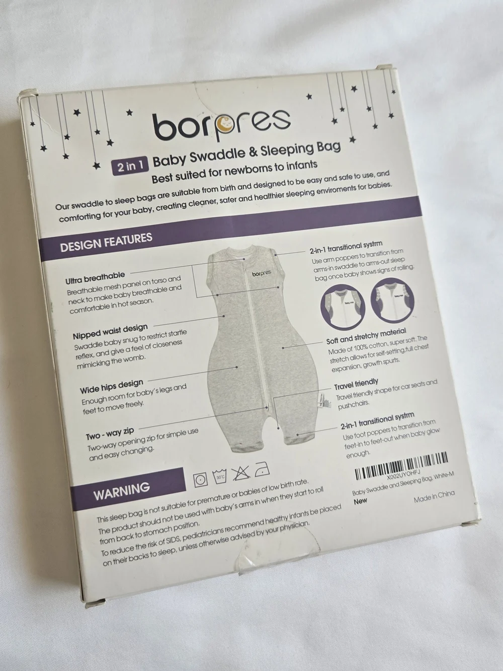 borpres baby swaddle